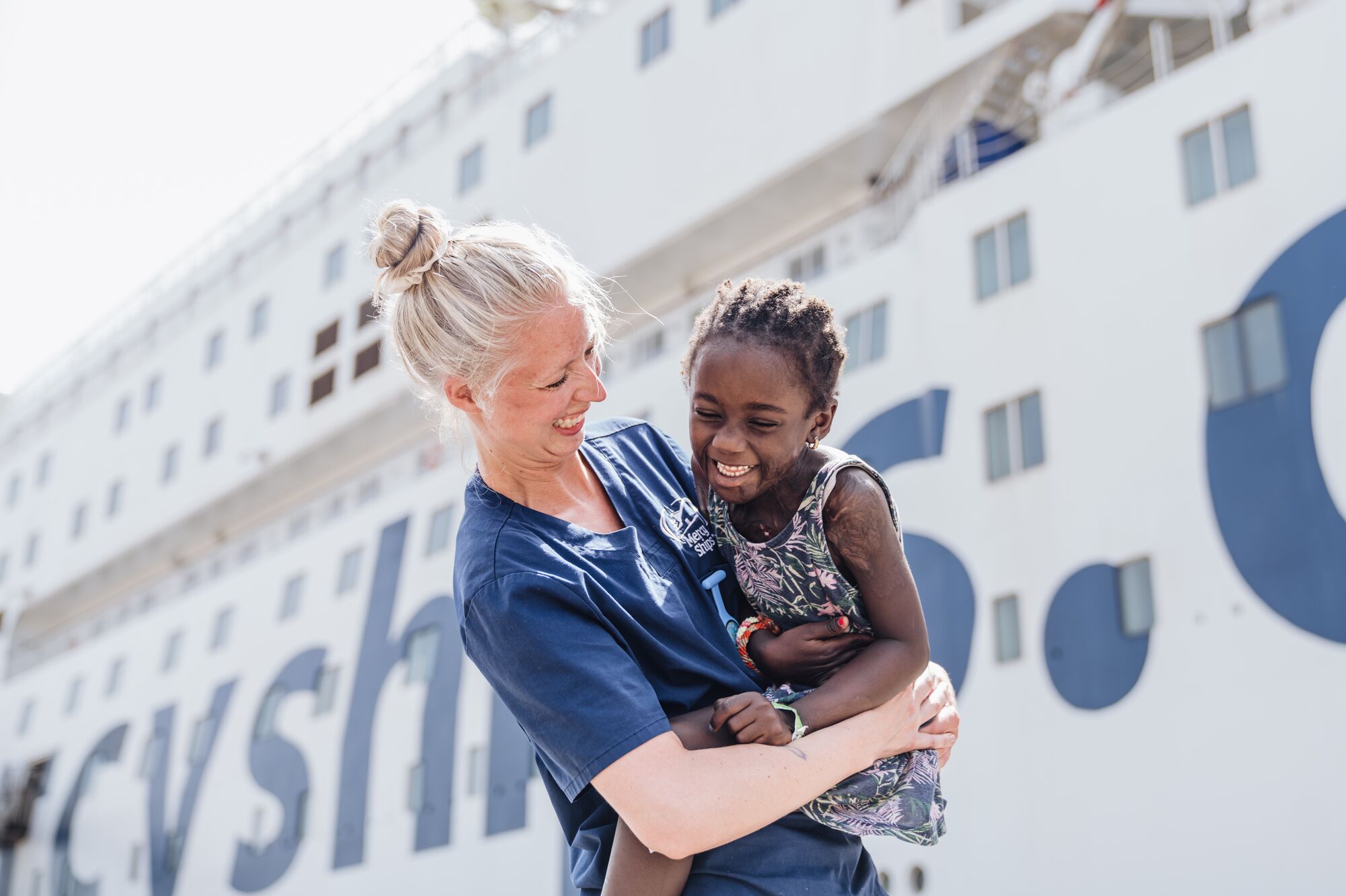 Over Mercy Ships